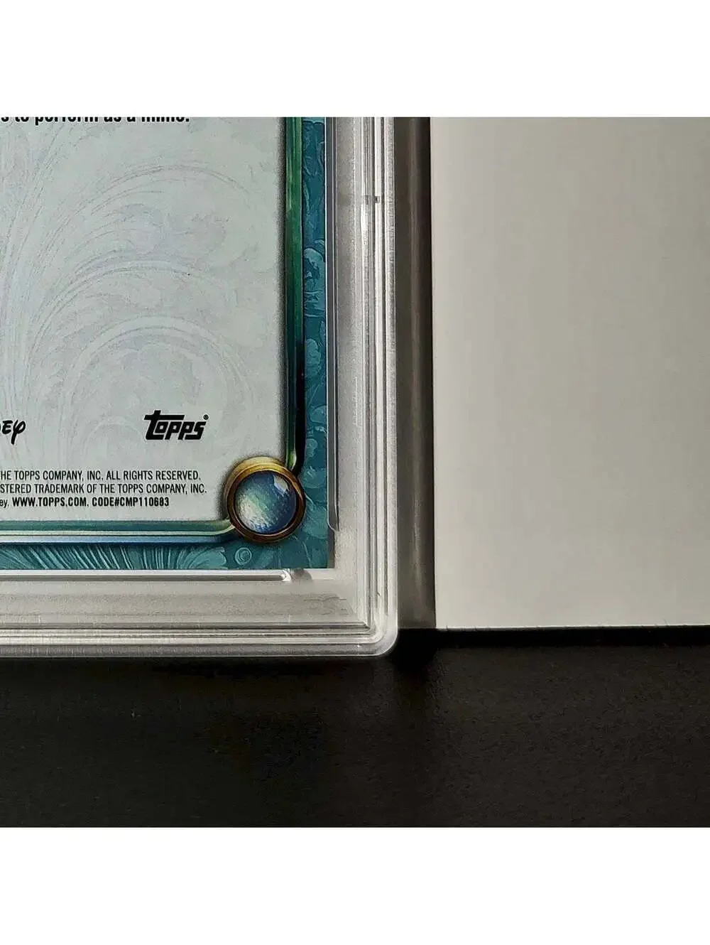 Ulf 2025 Topps Disney Wonder #145 Diamond Card Tangled PSA 9